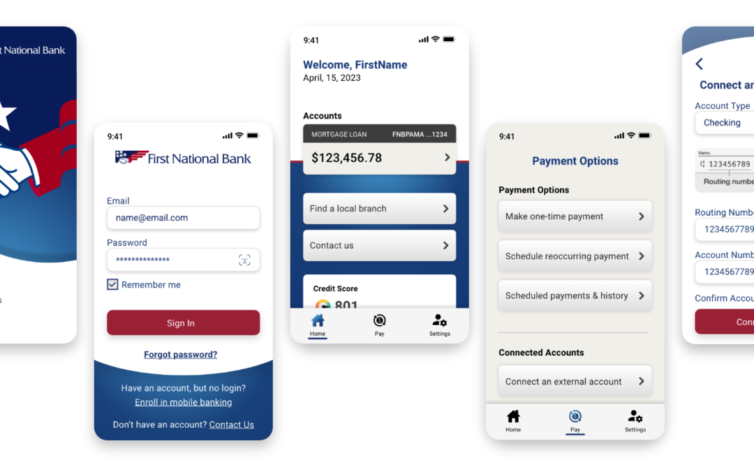 See Details on the First National Bank App Redesign