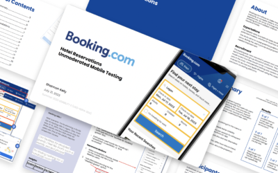 Assignment: Booking.com Unmoderated Mobile Usability Testing