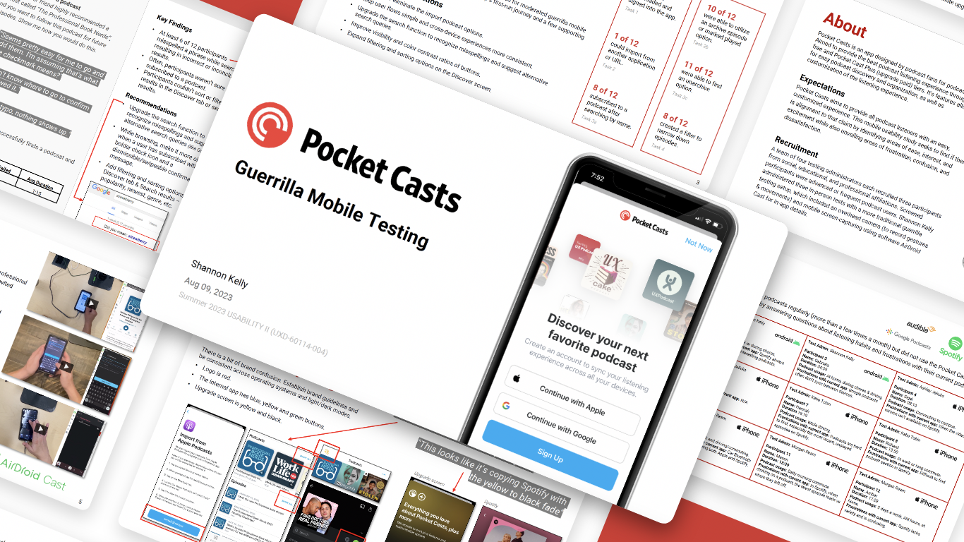 Pocket Casts Usability Report